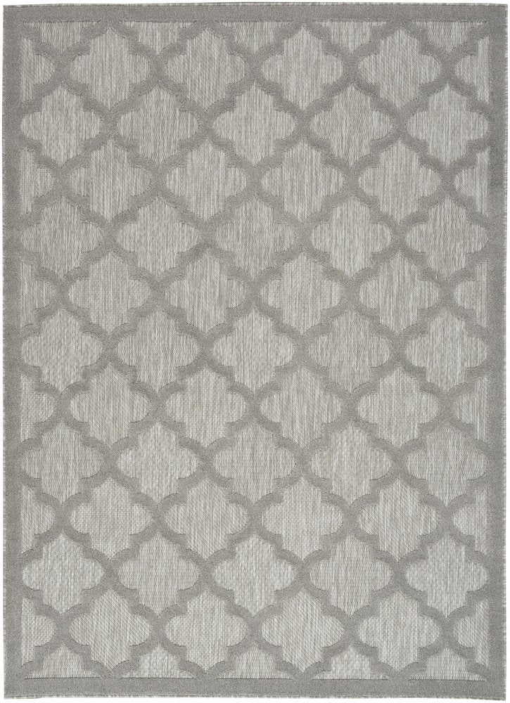 4' X 6' Gray Indoor Outdoor Area Rug