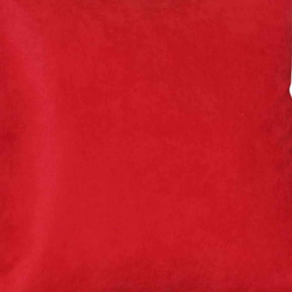 Set of Two 26" Red Euro Throw Pillow Covers