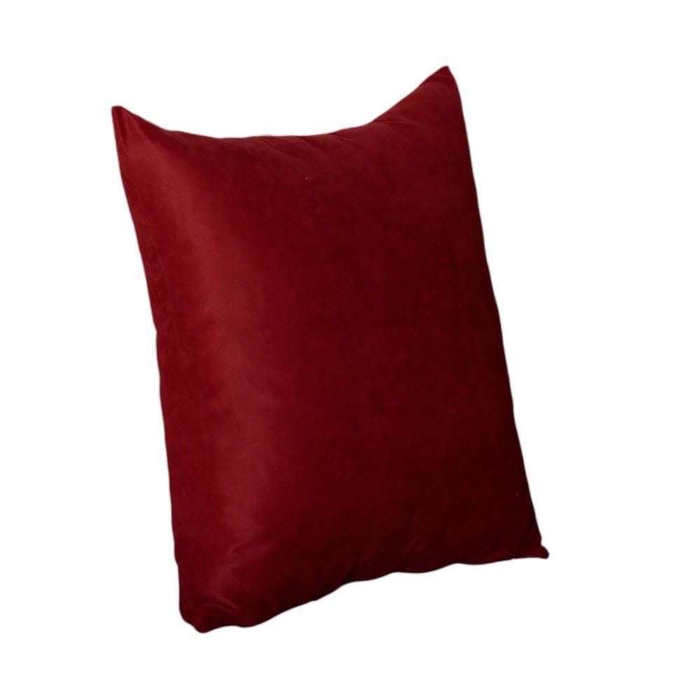 Set of Four 18" Red Fabric Throw Pillow Covers