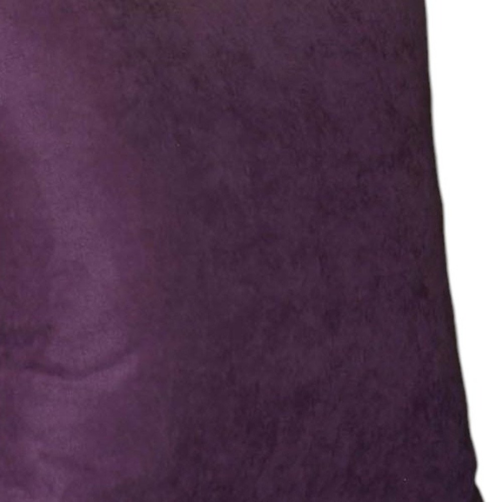 Set Of Four 18" X 18" Purple Polyester Zippered Pillow Cover
