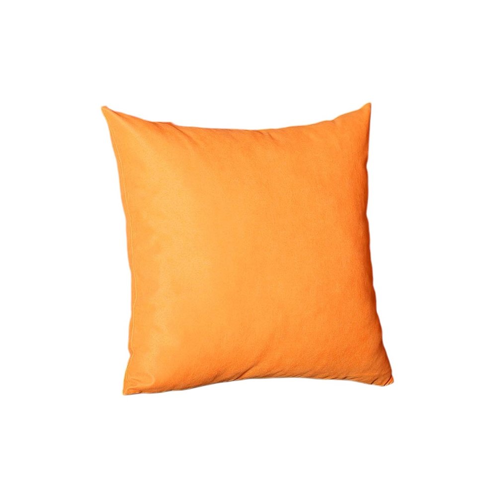Set of Four 20" Orange Fabric Throw Pillow Covers