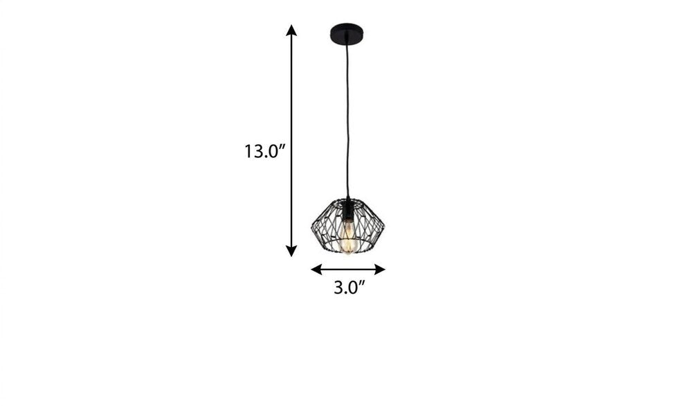 Black Unique Statement Metal Dimmable Chandelier With Black Shades