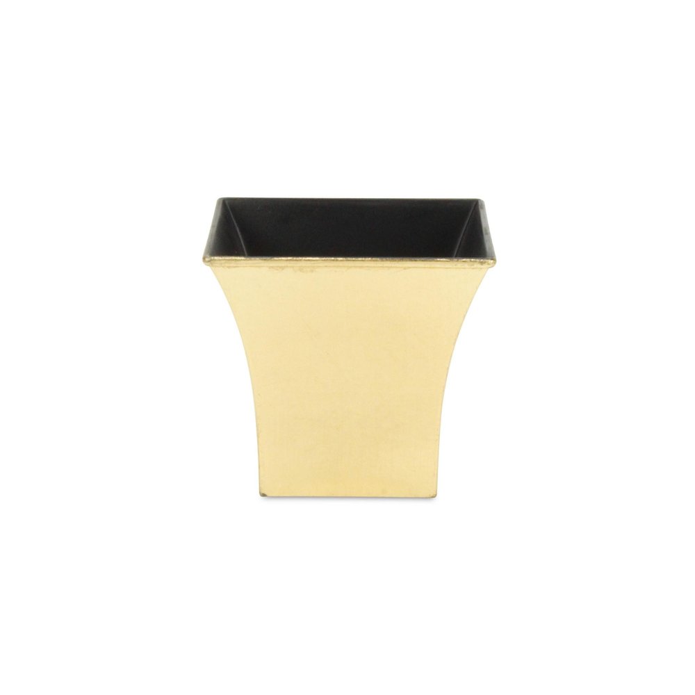 5" Gold Recycled Plastic Indoor Outdoor Square Pot Planter