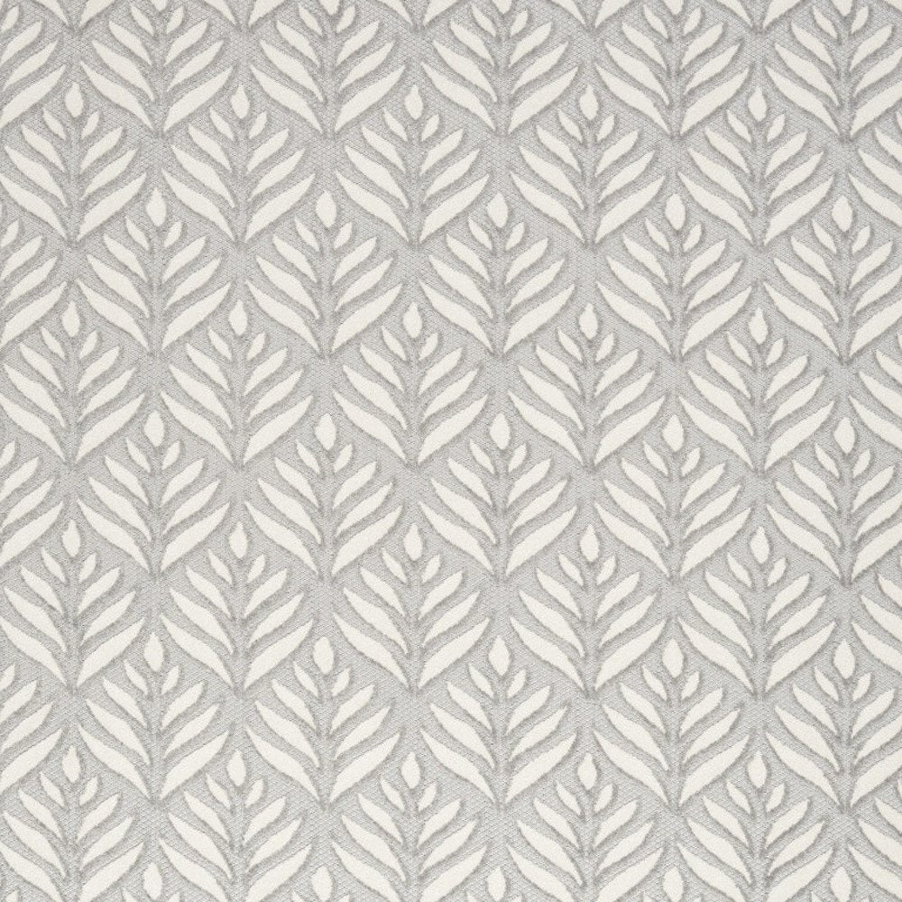 8' X 11' Gray Floral Non Skid Indoor Outdoor Area Rug