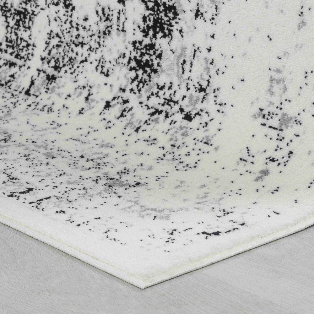 7' X 10' Black Oriental Area Rug
