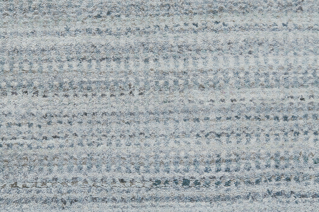 5' X 8' Gray and Ivory Abstract Area Rug
