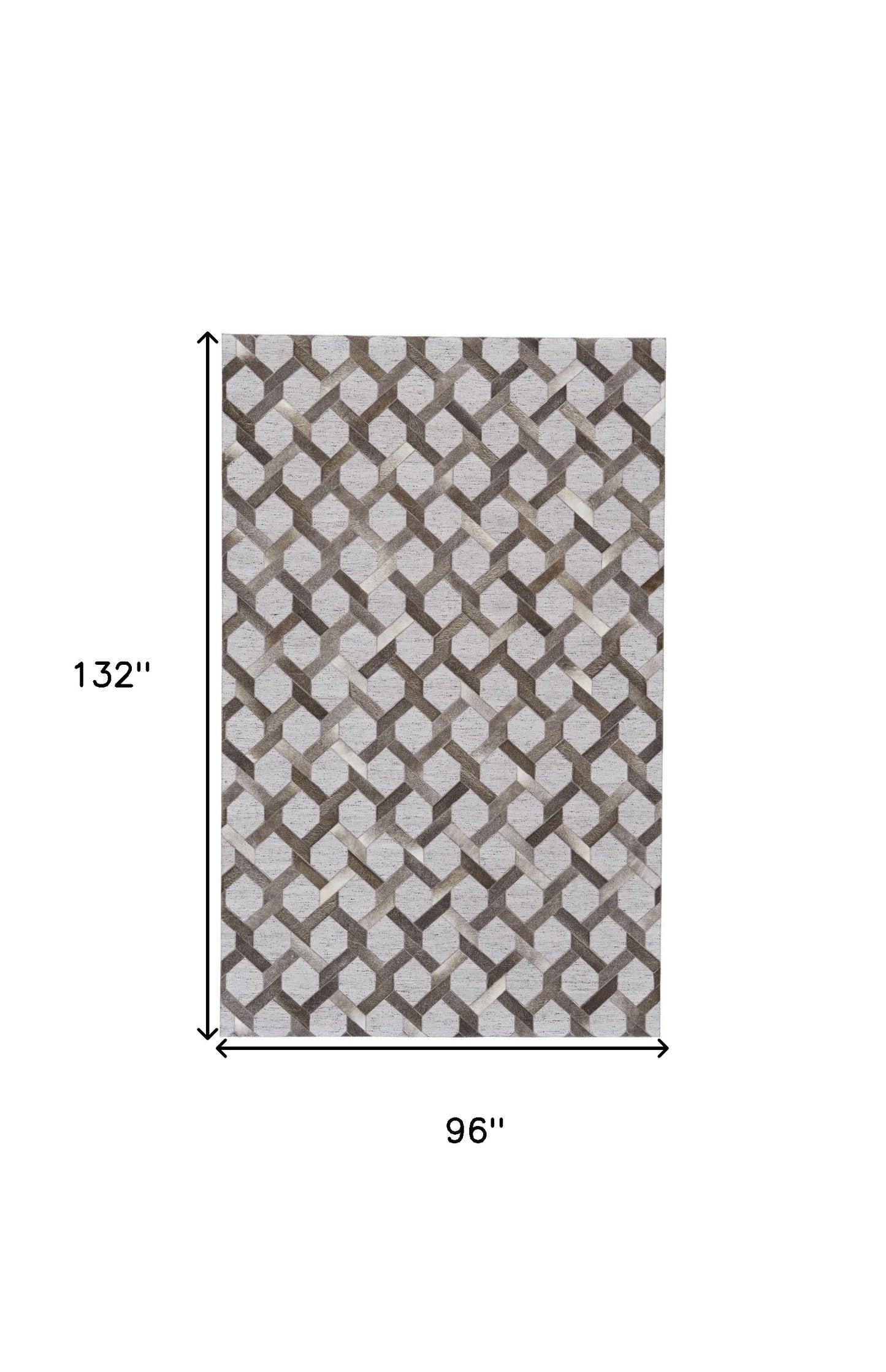 10' X 13' Gray Taupe And Silver Geometric Hand Woven Area Rug