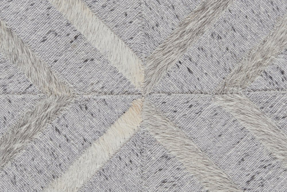 2' X 3' Gray Taupe And Ivory Geometric Hand Woven Area Rug
