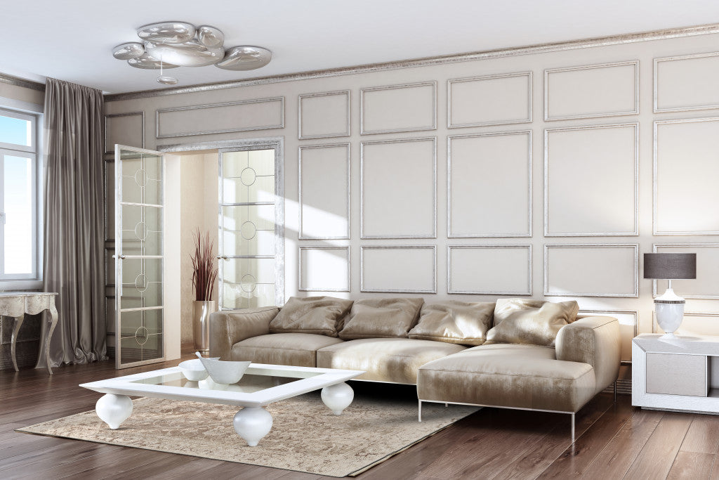 10' X 13' Ivory And Gray Abstract Hand Woven Area Rug