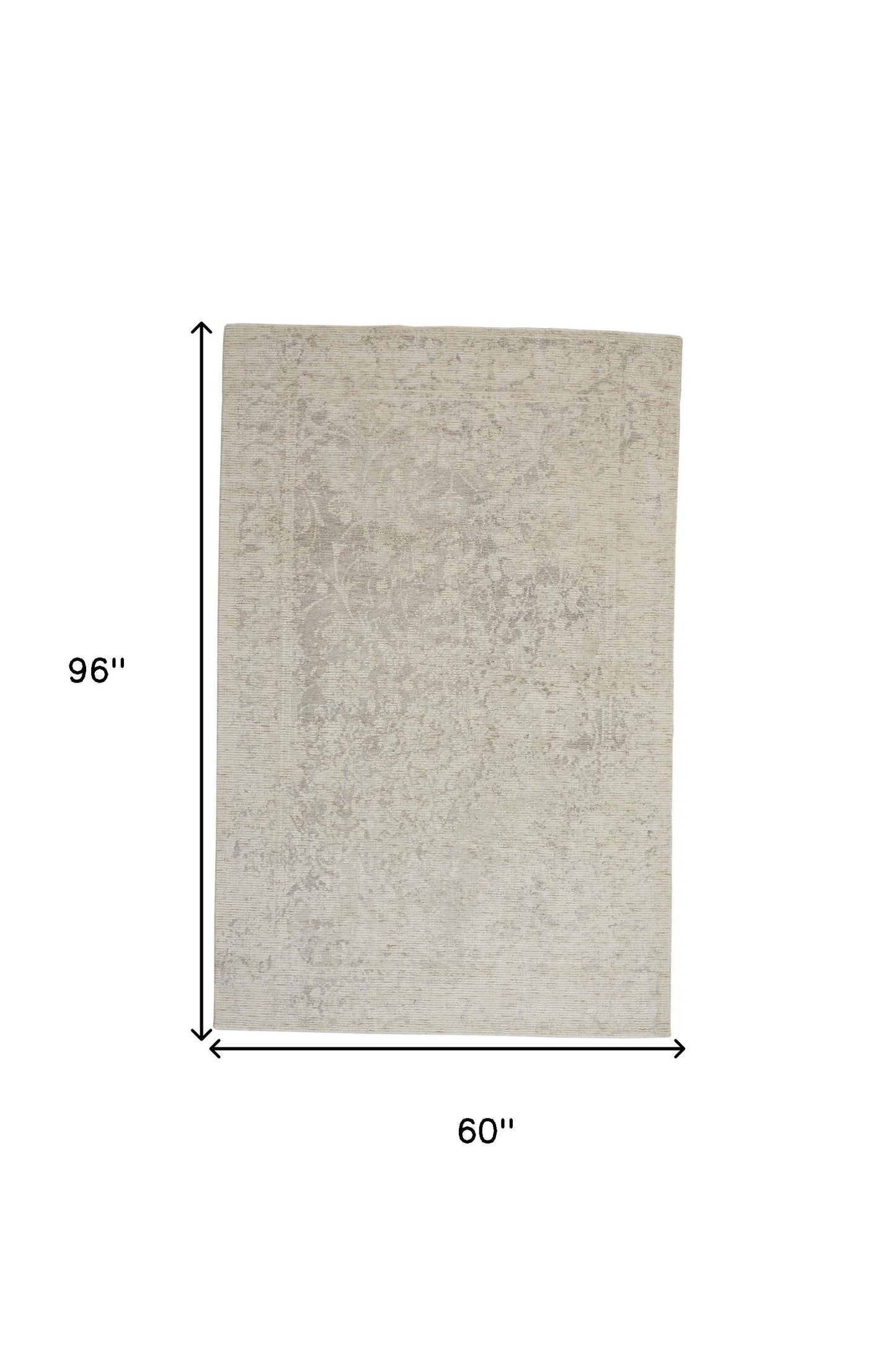 10' X 13' Ivory And Gray Abstract Hand Woven Area Rug
