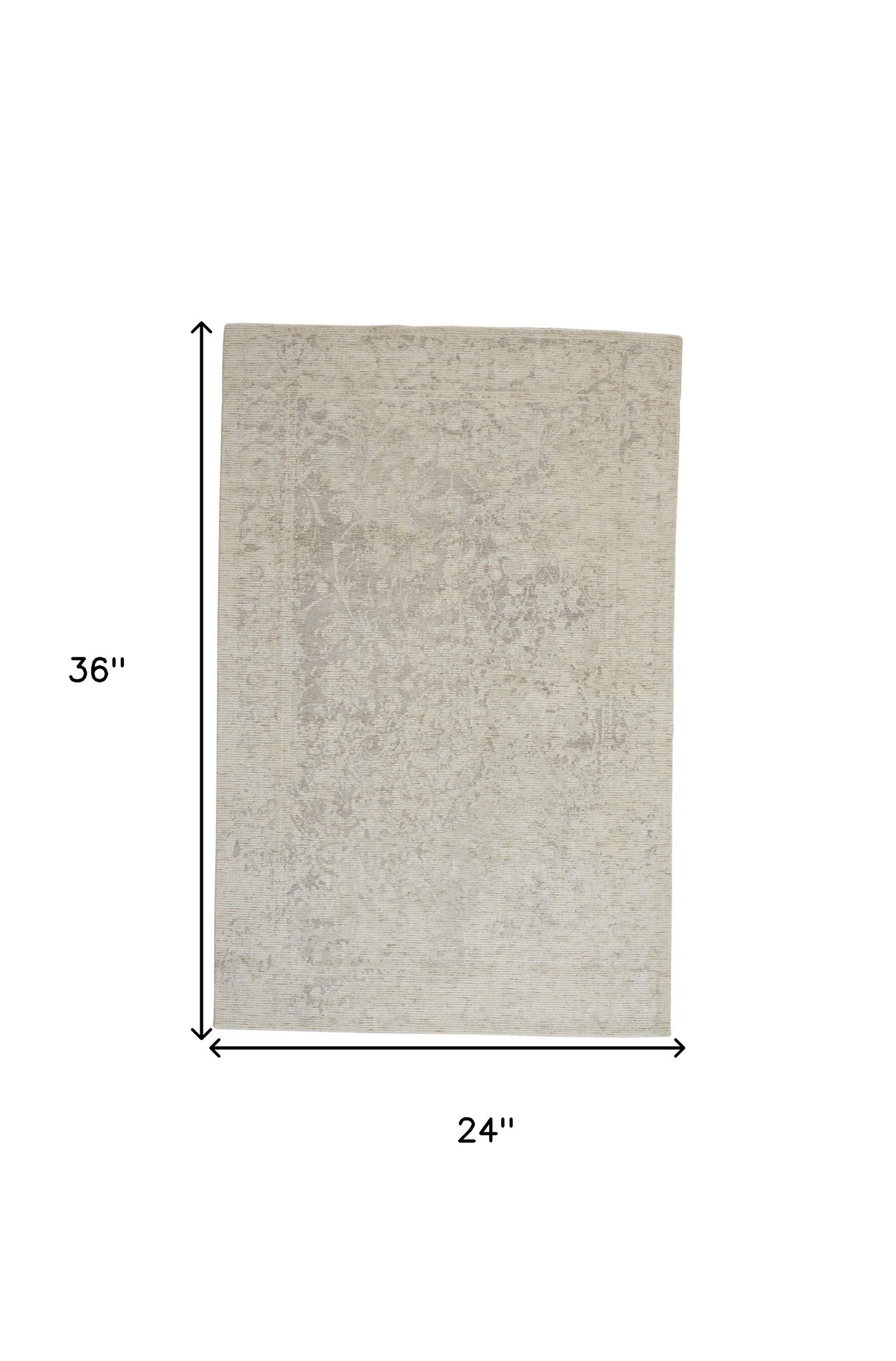10' X 13' Ivory And Gray Abstract Hand Woven Area Rug