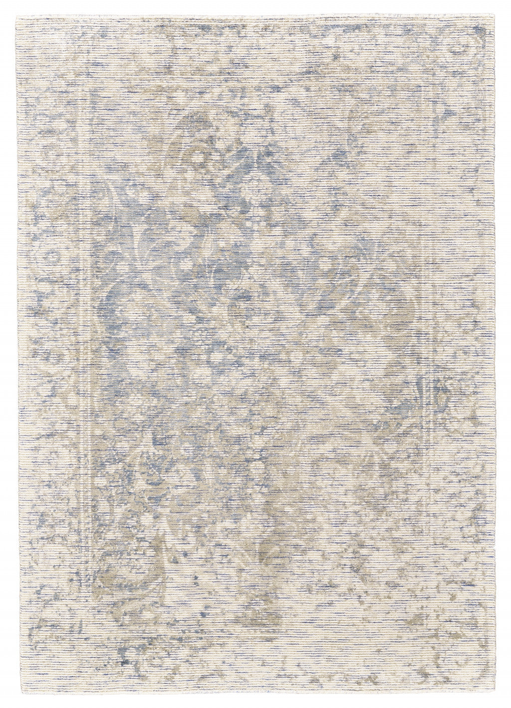 10' X 13' Ivory And Gray Abstract Hand Woven Area Rug