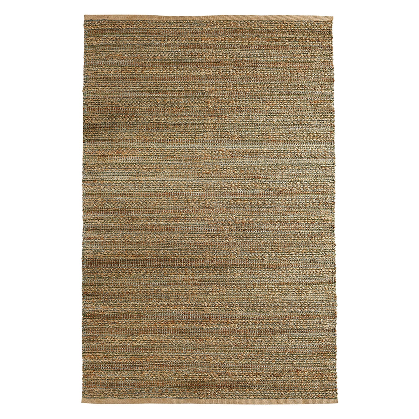 8' X 10' Green Abstract Hand Woven Non Skid Area Rug