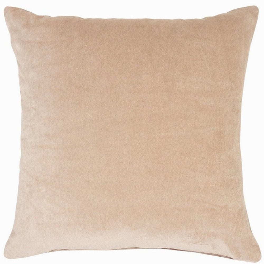 20" Taupe Throw Pillow