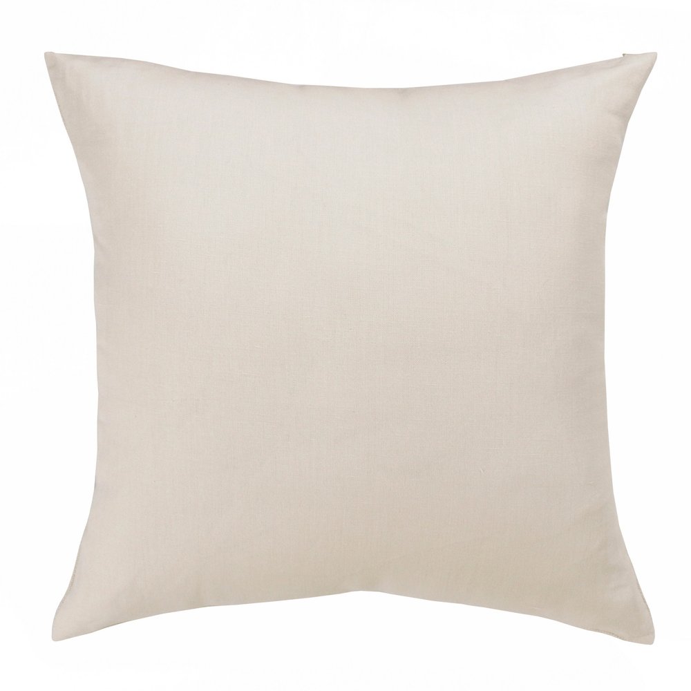 20" Brown Linen Throw Pillow