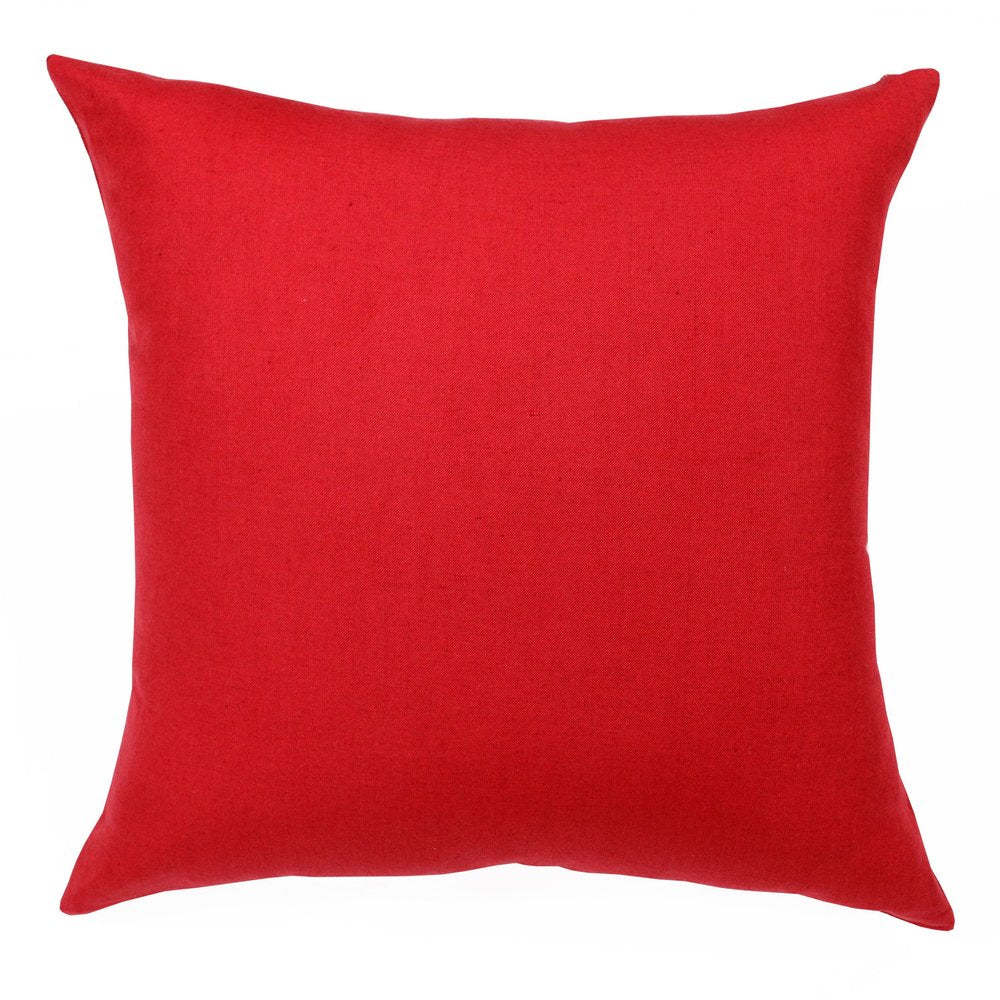 20" Brown Linen Throw Pillow