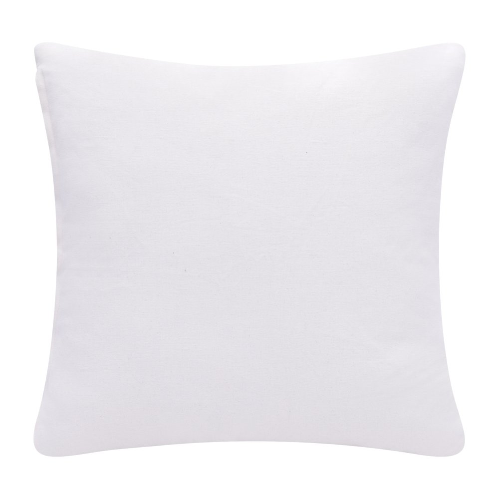 20" Yellow And White Cotton Diamond Throw Pillow