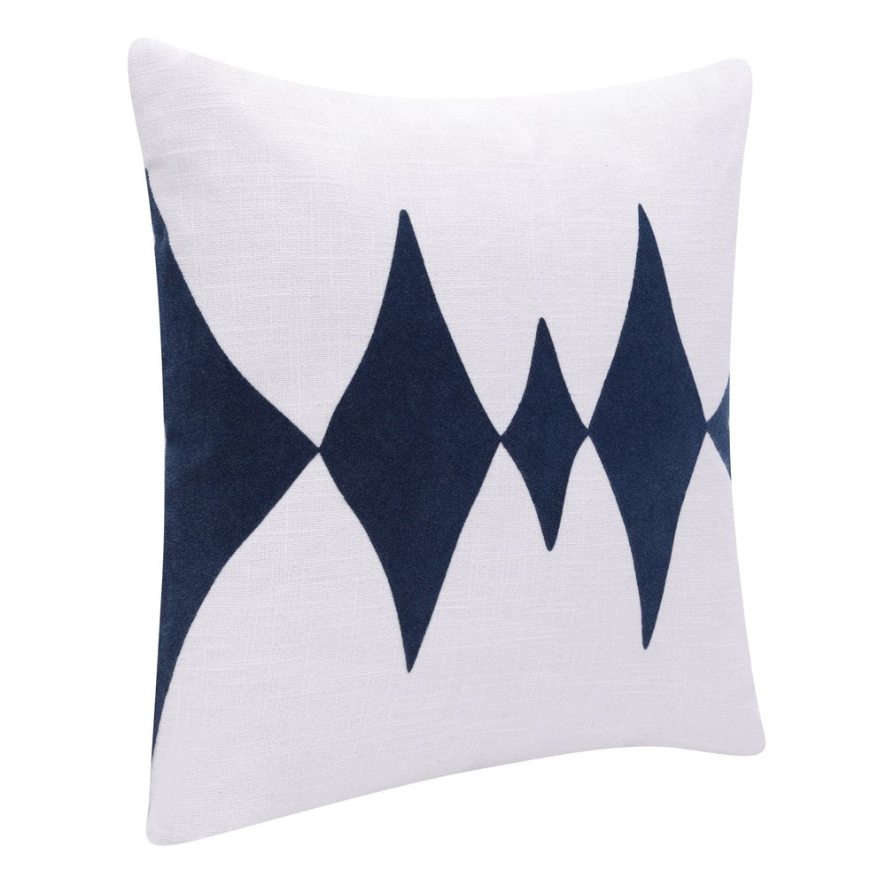 20" Black and White Throw Pillow