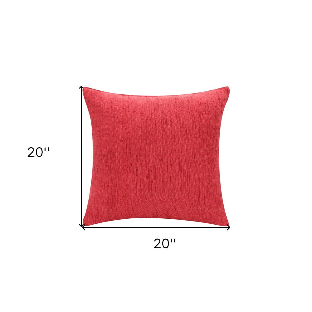 20" X 20" Black Linen Zippered Pillow