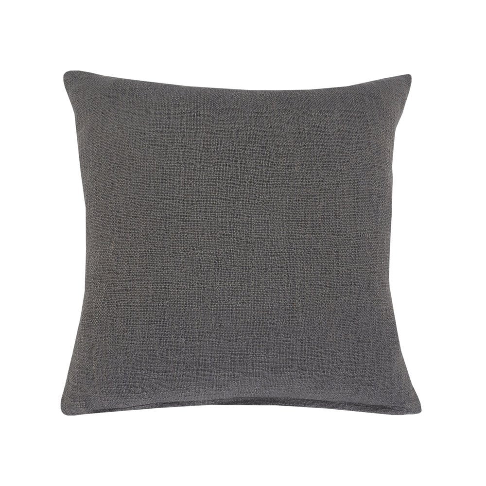 20" Sky Blue And White Geometric Cotton Throw Pillow with Texture