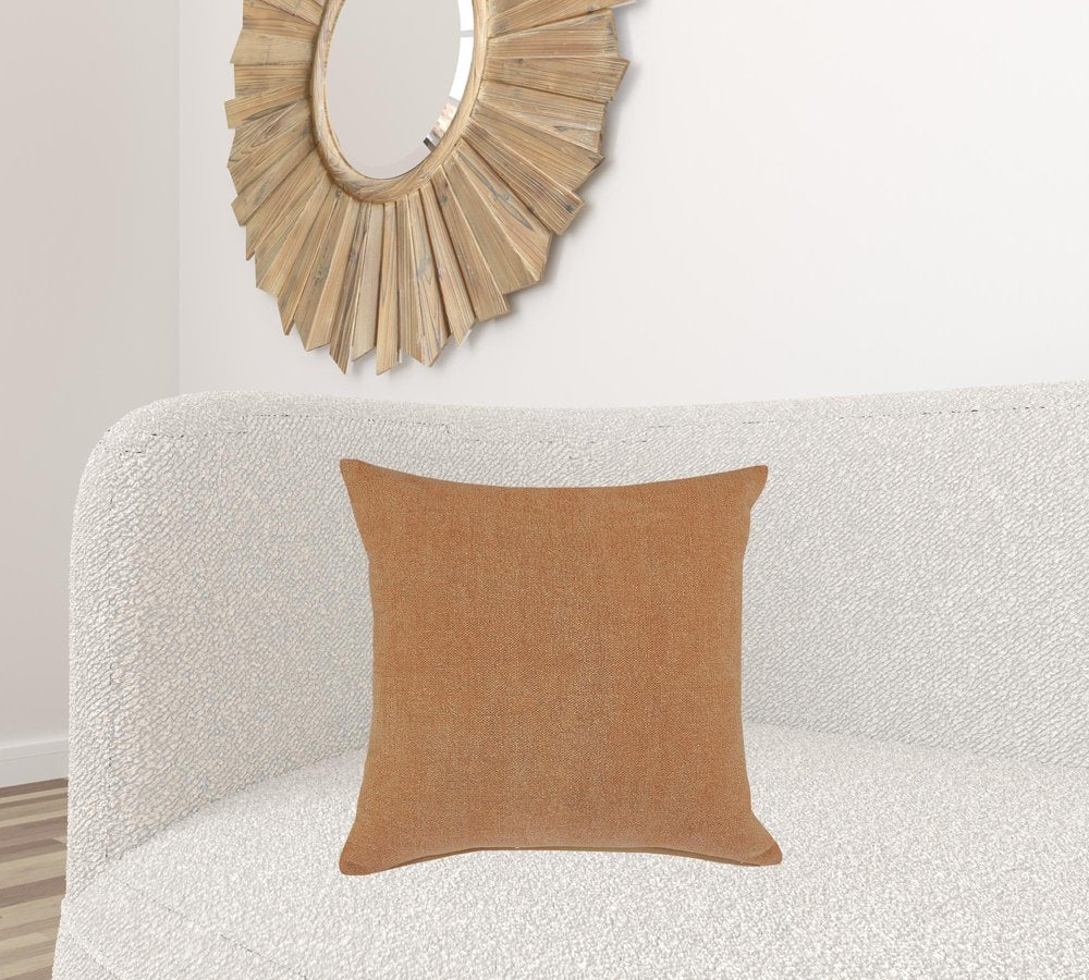 20" Gray Cotton Throw Pillow