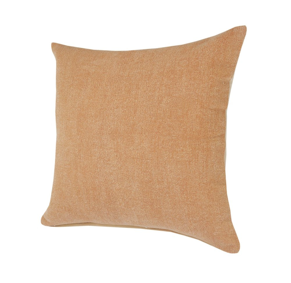 20" Gray Cotton Throw Pillow