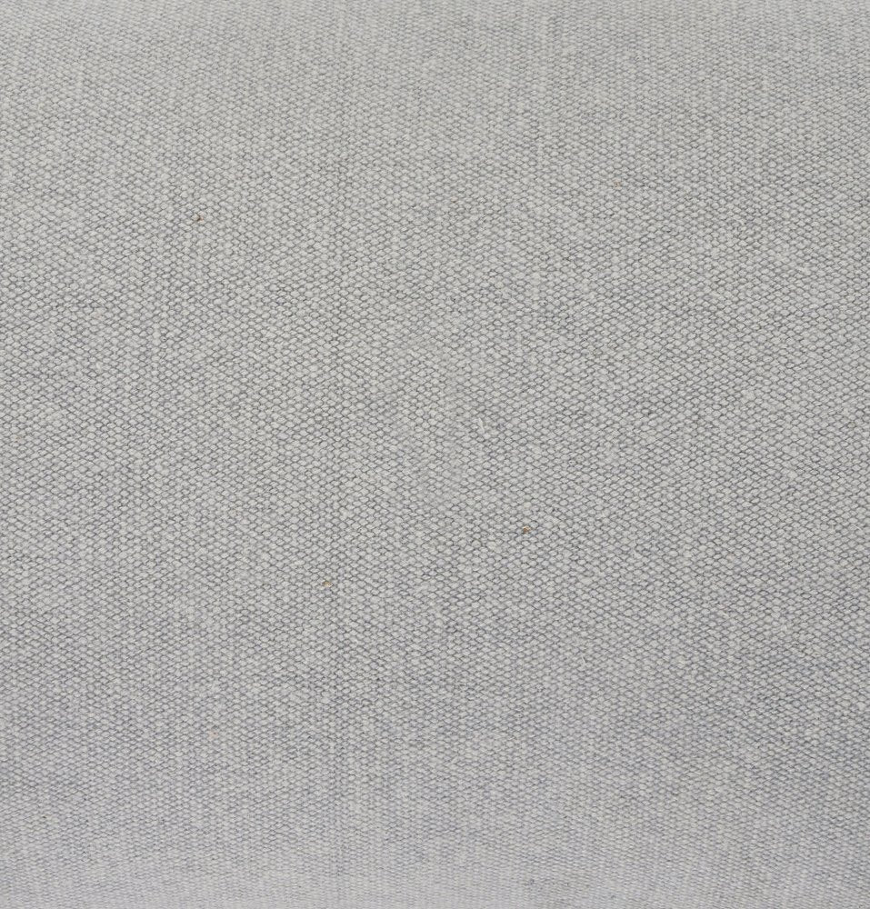 20" Gray Cotton Throw Pillow
