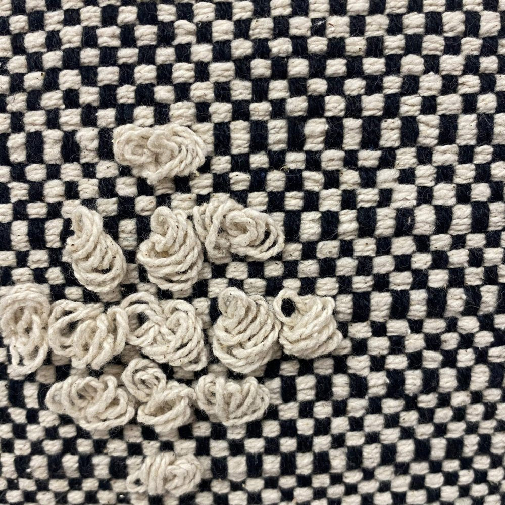 14" X 36" Gray And Taupe Cotton Geometric Throw Pillow