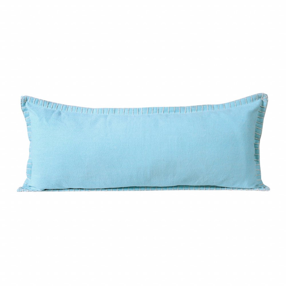 14" X 36" Light Pink Cotton Throw Pillow