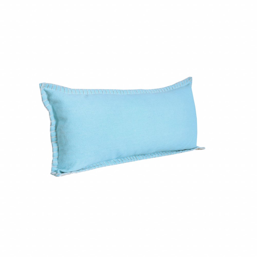 14" X 36" Light Pink Cotton Throw Pillow