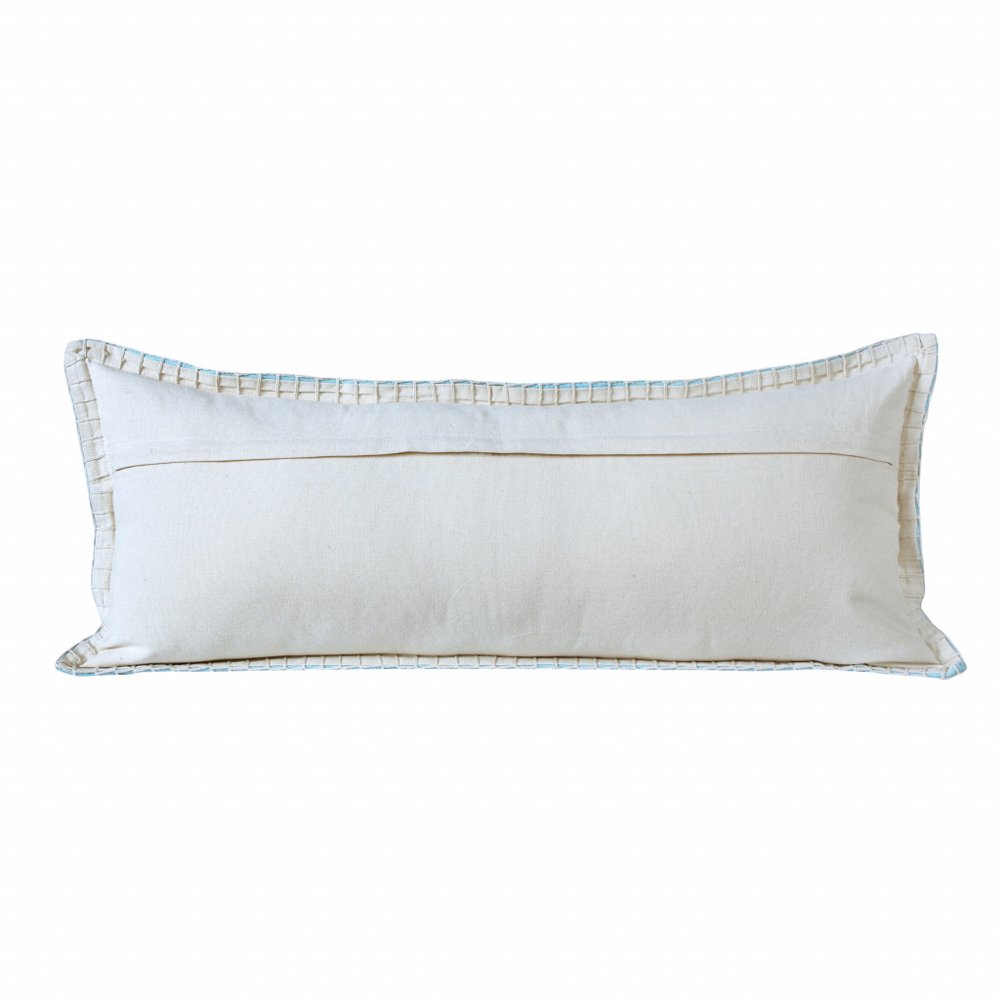 14" X 36" Light Pink Cotton Throw Pillow