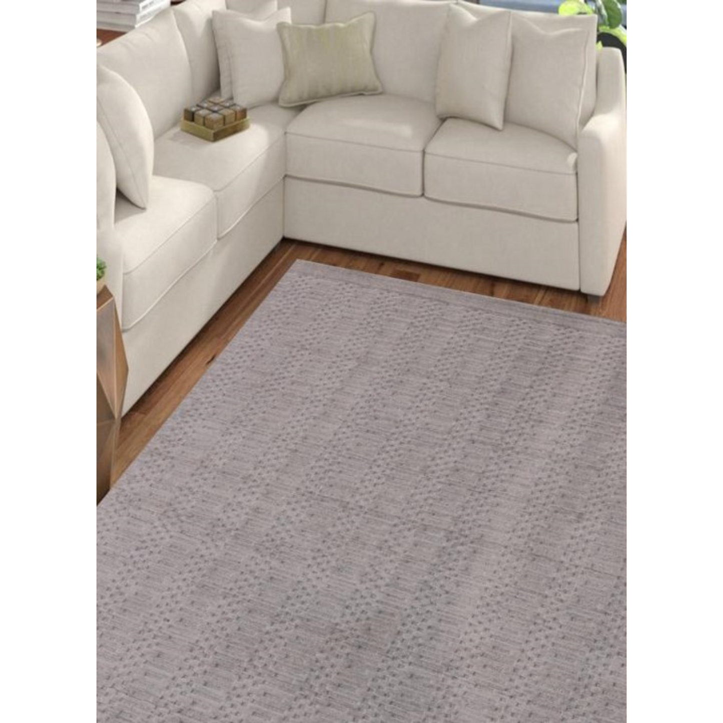 8' X 10' Charcoal Hand Loomed Area Rug