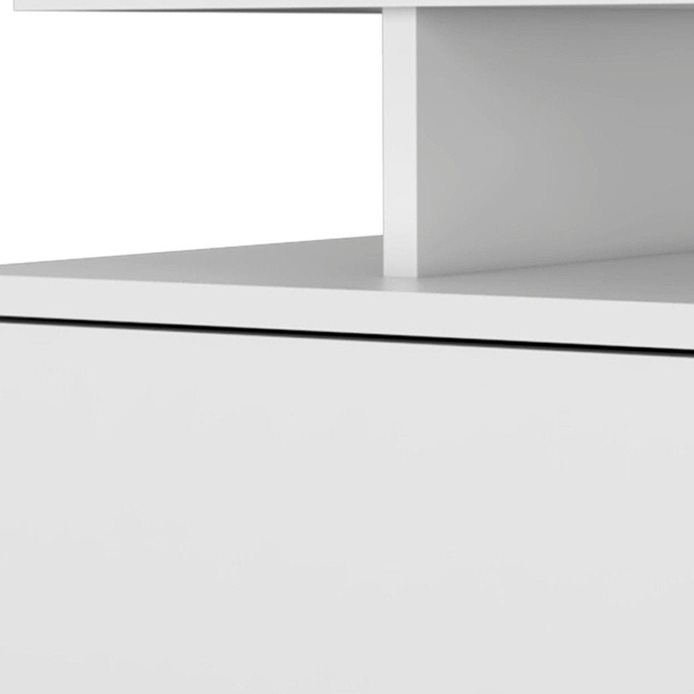 12" Wood One Drawer Floating Nightstand