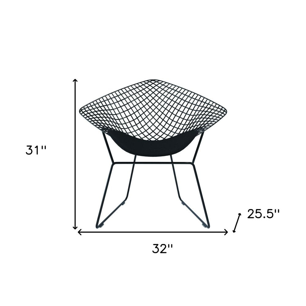 32" Black Lounge Chair