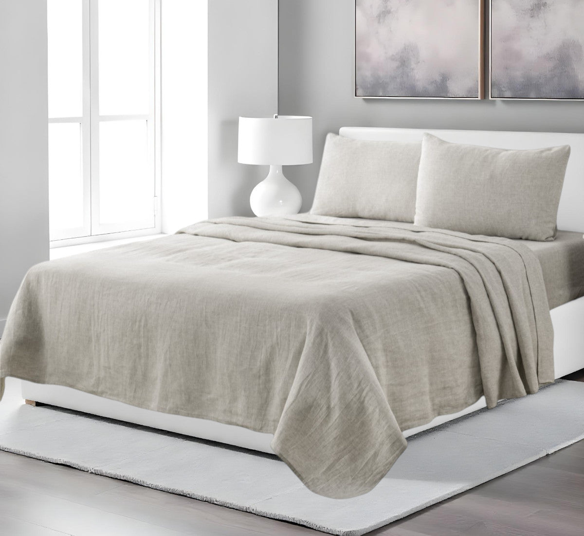Four Piece Cloud Linen Sheet Set