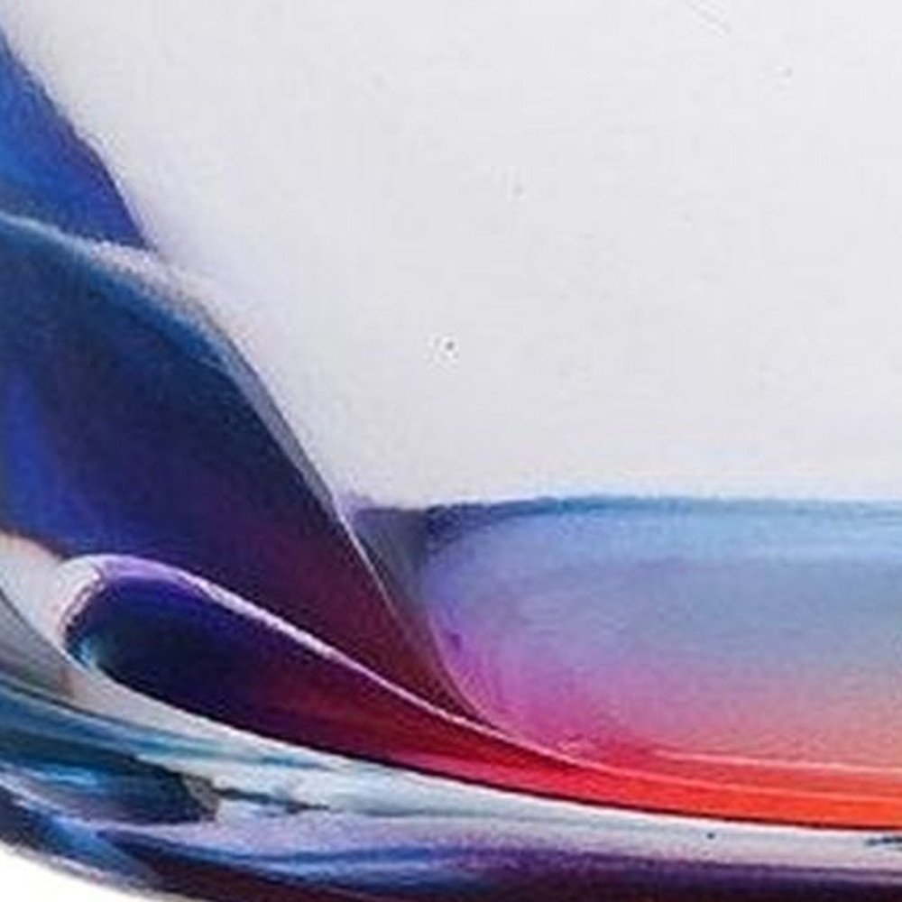 Set of Four Blue Acrylic Stemless Whiskey Glass