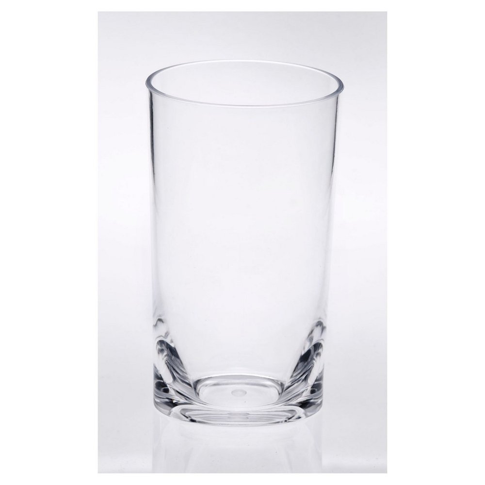 Set of Four Clear Tritan Plastic Highball Glasses