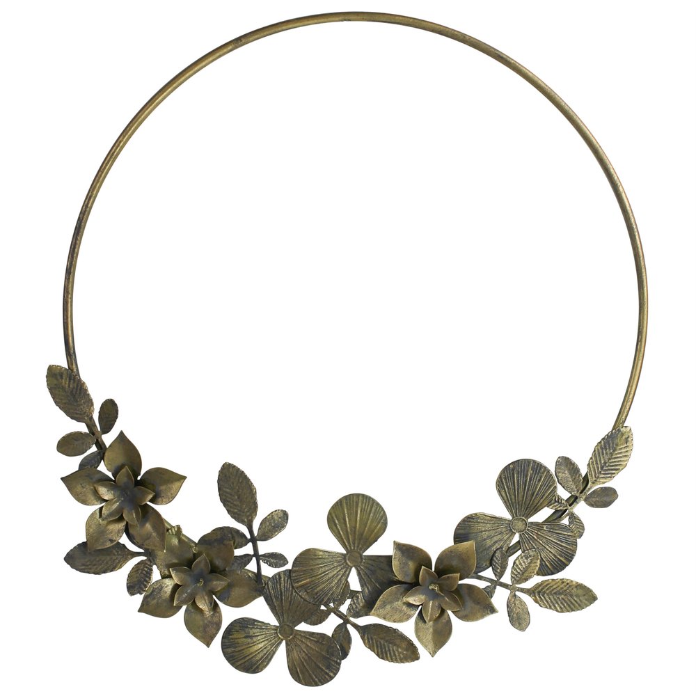 14" Brown Mixed Assortment Artificial Wreath