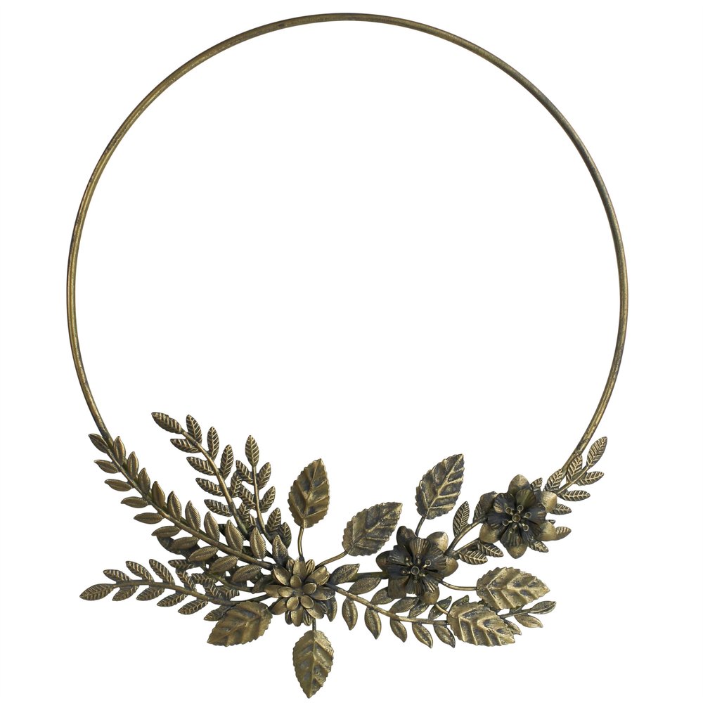 12" Gold Mixed Assortment Artificial Wreath