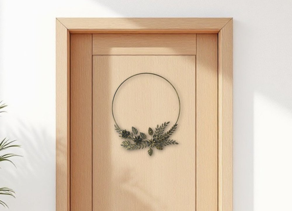 12" Gold Mixed Assortment Artificial Wreath