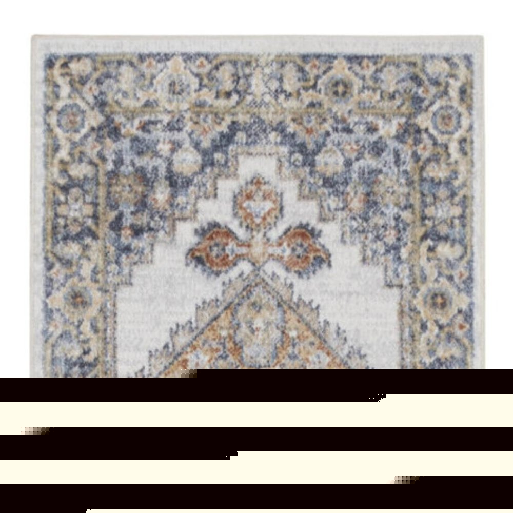 10' Gray Oriental Power Loom Distressed Washable Runner Rug