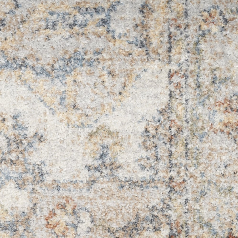 8' X 10' Gray Oriental Power Loom Washable Area Rug