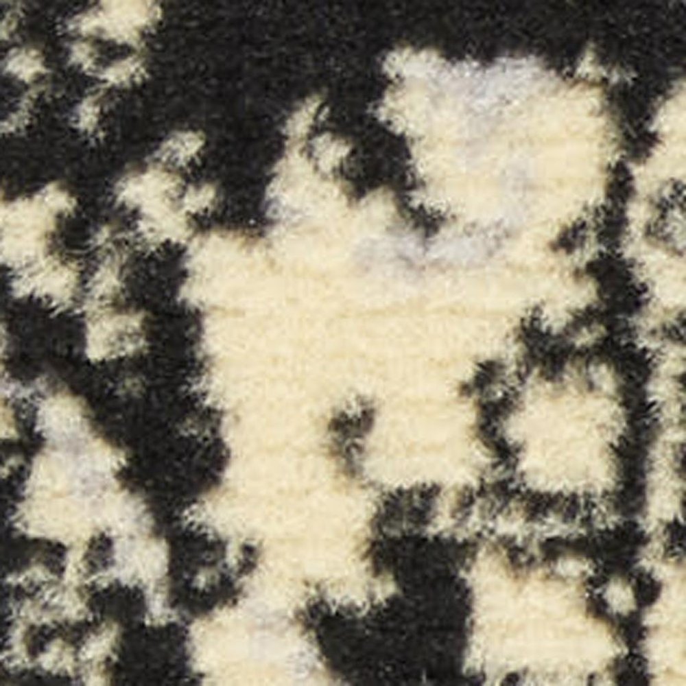 4' X 6' Cream Damask Power Loom Area Rug