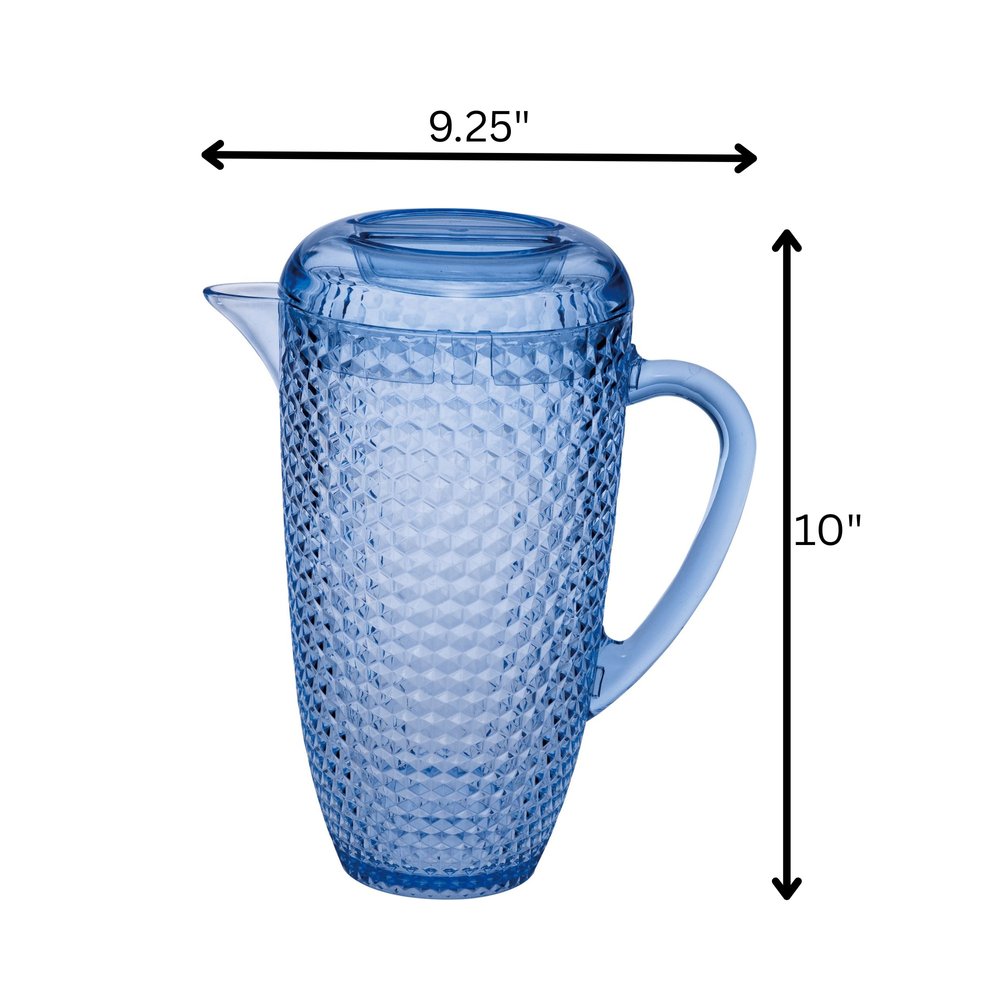 2.5 Quart Blue Diamond Acrylic Pitcher