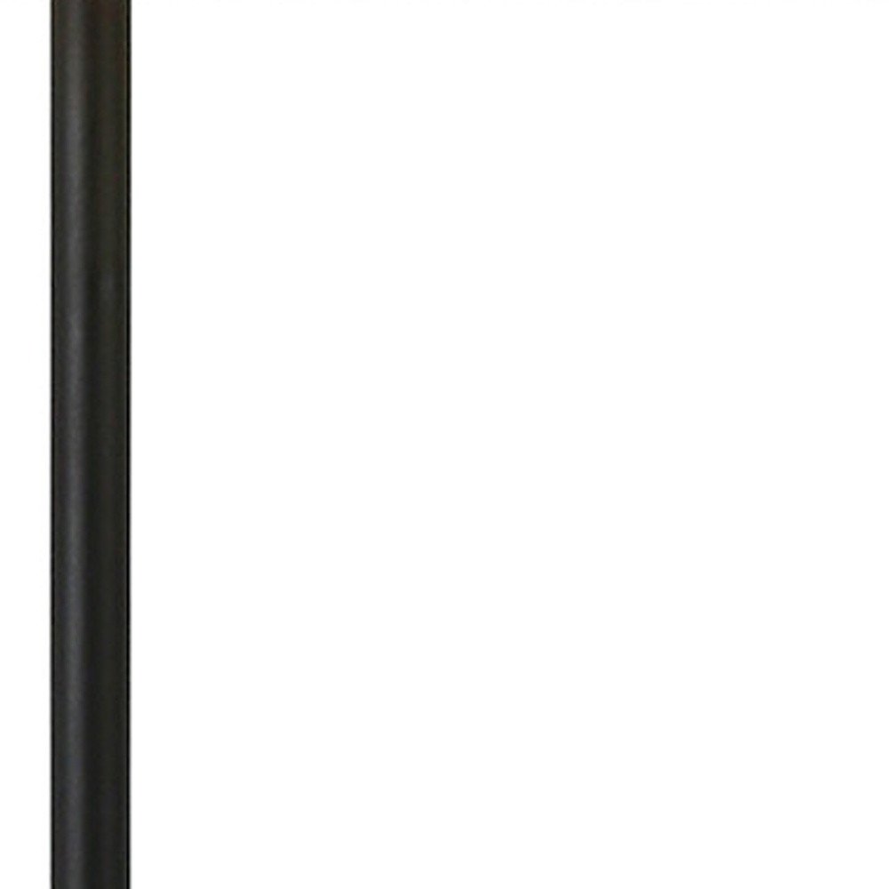 27" Gray and Black Concrete Table Lamp With White Drum Shade