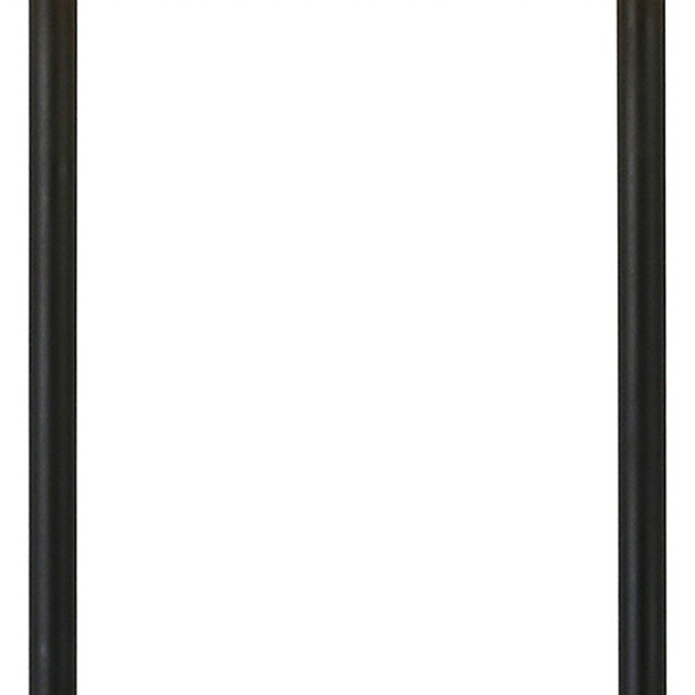 27" Gray and Black Concrete Table Lamp With White Drum Shade
