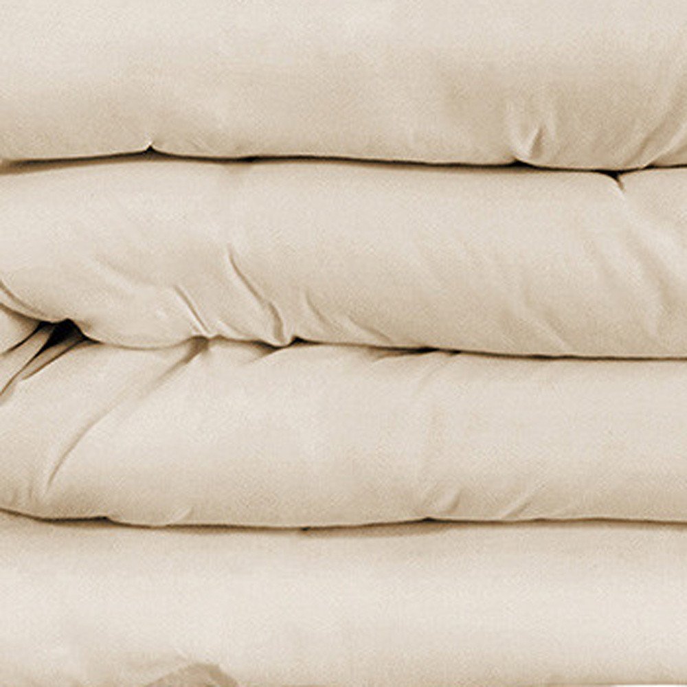 Ivory Queen Cotton Washable Duvet Cover Set