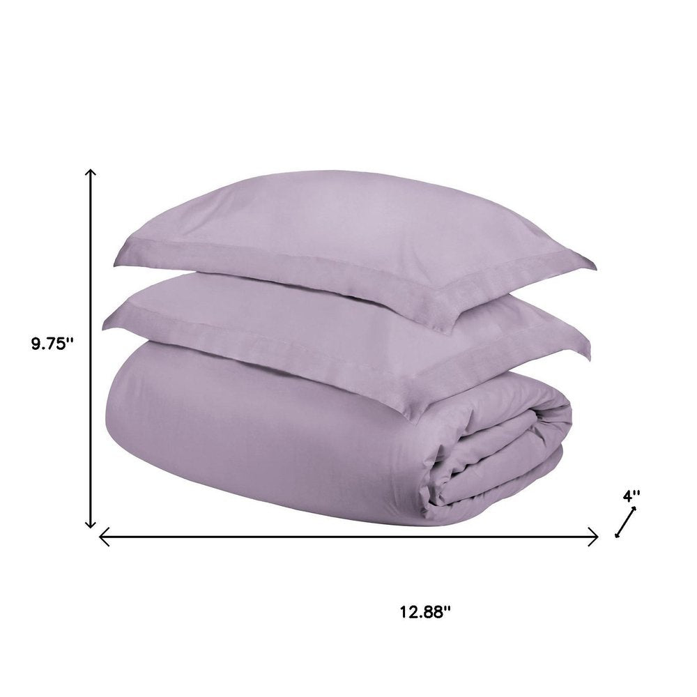 Pink Lavender King Cotton Washable Duvet Cover Set