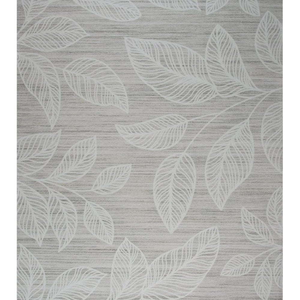 5' X 8' Beige and Ivory Floral Distressed Area Rug