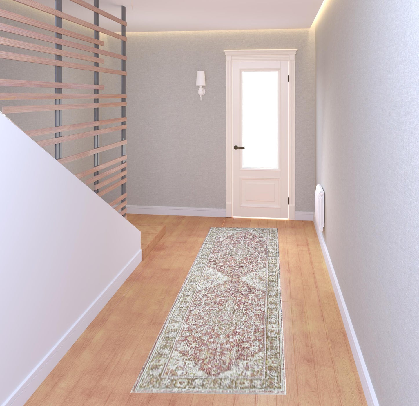5' X 8' Sage And Gray Medallion Area Rug